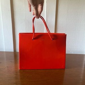 Medea Crossbody Patent Leather Bag in Red
